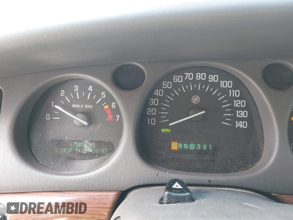 2004 Buick LeSabre Custom with VIN 1G4HP52KX4U108985, listed as a IAAI auction lot 42107301 with 175,852 mi miles and . Bid and sale history available at carsss.com. Image 7.