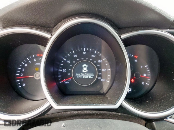 2015 Kia Optima LX with VIN 5XXGM4A76FG383391, listed as a Copart auction lot 55322155 with 168,430 mi miles and Salvage Title. Bid and sale history available at carsss.com. Image 9.