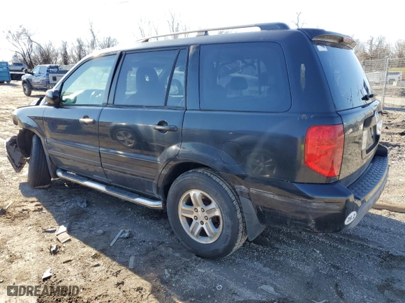 2003 Honda Pilot EX with VIN 2HKYF18633H541583, listed as a Copart auction lot 45455475 with 0 mi miles and Salvage Title. Bid and sale history available at carsss.com. Image 2.