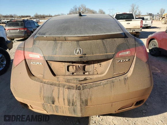 2010 Acura ZDX Tech Pkg with VIN 2HNYB1H41AH500413, listed as a Copart auction lot 45957475 with 113,207 mi miles and Salvage Title. Bid and sale history available at carsss.com. Image 6.