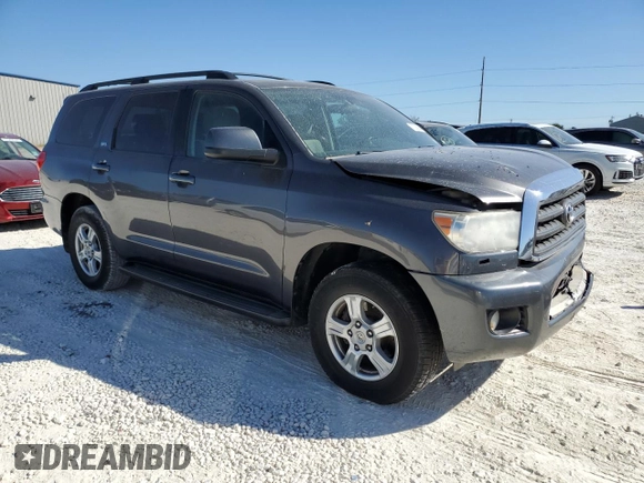 2012 Toyota Sequoia SR5 with VIN 5TDZM5G11CS003448, listed as a Copart auction lot 77208904 with 287,106 mi miles and Salvage Title. Bid and sale history available at carsss.com. Image 4.