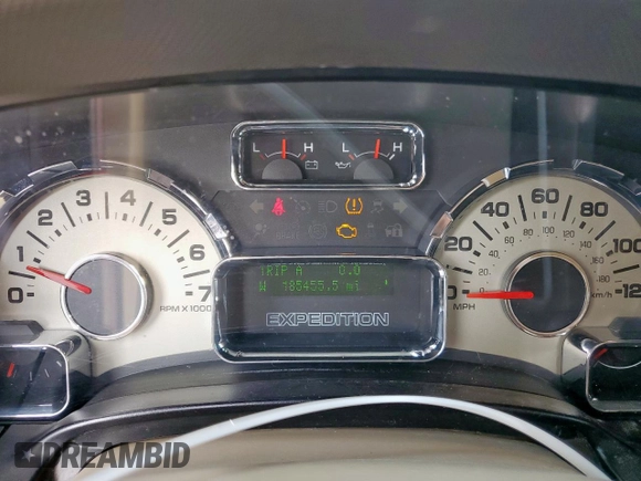 2012 Ford Expedition XLT with VIN 1FMJU1H56CEF29602, listed as a Copart auction lot 62551505 with 185,455 mi miles and Clean title. Bid and sale history available at DreamBid. Image 9.