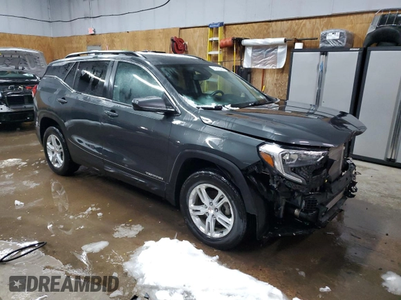 2021 GMC Terrain SLE with VIN 3GKALTEV1ML356410, listed as a Copart auction lot 45262545 with 48,847 mi miles and Salvage Title. Bid and sale history available at carsss.com. Image 4.