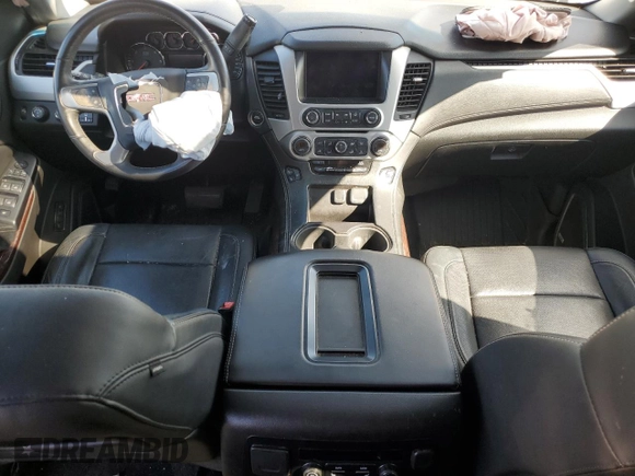 2015 GMC Yukon SLT with VIN 1GKS2BKC4FR143581, listed as a Copart auction lot 50591645 with 0 mi miles and Salvage Title. Bid and sale history available at carsss.com. Image 8.
