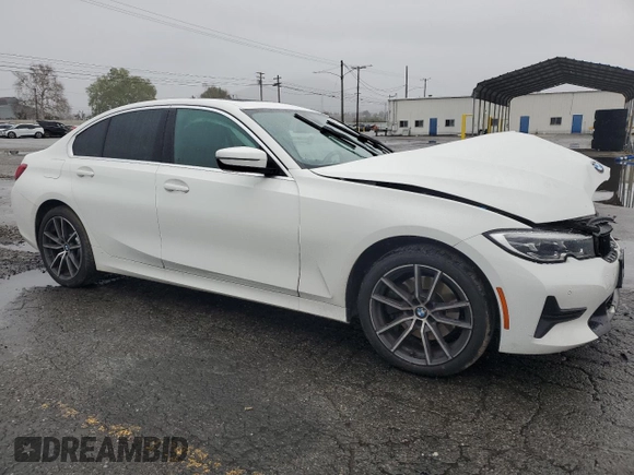 2021 BMW 3 Series 330i with VIN 3MW5R1J0XM8B48990, listed as a Copart auction lot 49277185 with 69,776 mi miles and Salvage Title. Bid and sale history available at carsss.com. Image 4.
