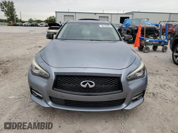2017 Infiniti Q50 Signature Edition with VIN JN1EV7APXHM730064, listed as a Copart auction lot 58155405 with 93,425 mi miles and Salvage title. Bid and sale history available at DreamBid. Image 5.