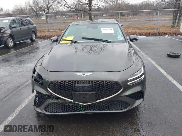 2023 Genesis G70 3.3T with VIN KMTG54TEXPU107334, listed as a IAAI auction lot 41565440 with 19,816 mi miles and . Bid and sale history available at carsss.com. Image 12.