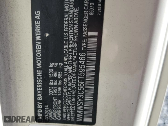 2015 MINI Roadster S z VIN WMWSY3C56FT595466, wystawiony jako Copart lot #69655944 z przebiegiem 53 971 mil mil oraz Szkody całkowita. Historia ofert i sprzedaży dostępna na DreamBid. Obrazek 13.