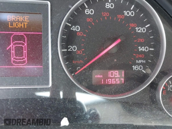 2003 Audi A4 3.0L with VIN WAULT68E73A150996, listed as a IAAI auction lot 41289003 with 119,657 mi miles. Bid and sale history available at carsss.com. Image 15.