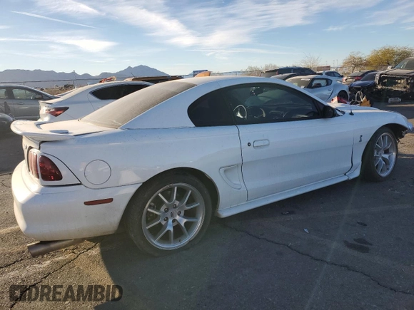 1997 Ford Mustang Cobra with VIN 1FALP47VXVF139807, listed as a Copart auction lot 88045305 with 113,571 mi miles and Salvage Title. Bid and sale history available at carsss.com. Image 3.