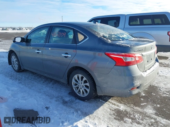 2019 Nissan Sentra SV with VIN 3N1AB7AP2KY372390, listed as a IAAI auction lot 41621109 with 49,462 mi miles and . Bid and sale history available at DreamBid. Image 3.