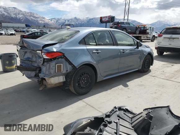 2020 Toyota Corolla LE with VIN JTDEPRAE4LJ050527, listed as a Copart auction lot 51089245 with 76,128 mi miles and Salvage Title. Bid and sale history available at DreamBid. Image 3.