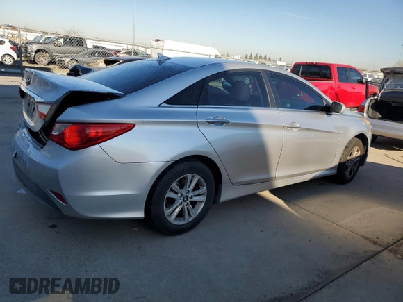 2014 Hyundai Sonata GLS with VIN 5NPEB4AC5EH935492, listed as a Copart auction lot 50456485 with 134,904 mi miles and Salvage Title. Bid and sale history available at carsss.com. Image 3.