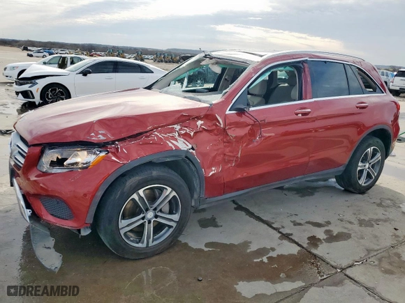 2016 Mercedes-Benz GLC with VIN WDC0G4KB9GF081163, listed as a Copart auction lot 46718455 with 95,294 mi miles and Salvage Title. Bid and sale history available at carsss.com. Image 1.