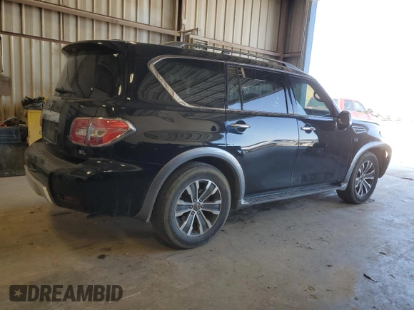 2017 Nissan Armada SV with VIN JN8AY2ND1H9003344, listed as a Copart auction lot 47831535 with 99,856 mi miles and Salvage Title. Bid and sale history available at carsss.com. Image 3.