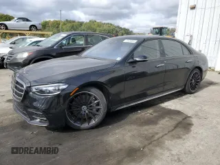 2023 Mercedes-Benz S-Class S 500 with VIN W1K6G6DB1PA170396, listed as a Copart auction lot 72526804 with 23,891 mi miles and Salvage Title. Bid and sale history available at carsss.com. Image 1.