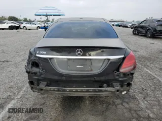 2021 Mercedes-Benz C 300 with VIN W1KWF8DB4MR610817, listed as a Copart auction lot 57913455 with 40,810 mi miles and Salvage title. Bid and sale history available at DreamBid. Image 6.