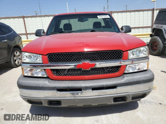2005 Chevrolet Silverado 1500 Work Truck z VIN 1GCEC14X35Z186727, wystawiony jako Copart lot #49277275 z przebiegiem 141 441 mil mil oraz Czysty tytuł • Clean title. Historia ofert i sprzedaży dostępna na DreamBid. Obrazek 5.