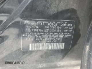 2014 Hyundai Elantra SE с VIN KMHDH4AE0EU134708, выставлен на аукционе Copart как лот 59426845 с пробегом 124 258 миль миль и Списание • Salvage title. История ставок и продаж доступна на DreamBid. Изображение 12.
