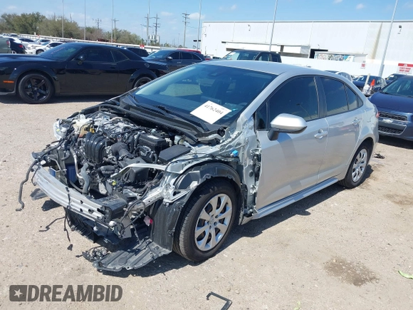 2020 Toyota Corolla LE with VIN JTDEPRAE0LJ114241, listed as a IAAI auction lot 41762404 with 44,571 mi miles. Bid and sale history available at carsss.com. Image 18.