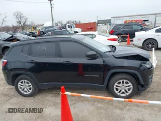 2018 Jeep Compass Sport with VIN 3C4NJCAB4JT469519, listed as a IAAI auction lot 41963902 with 80,093 mi miles. Bid and sale history available at carsss.com. Image 13.