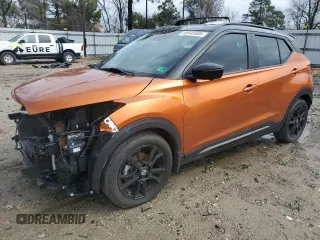 2021 Nissan Kicks SR with VIN 3N1CP5DV8ML559898, listed as a Copart auction lot 48545595 with 31,822 mi miles and Salvage Title. Bid and sale history available at DreamBid. Image 1.