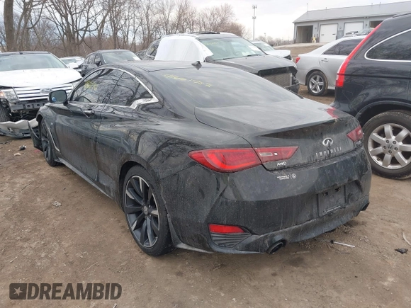 2017 Infiniti Q60 Sport with VIN JN1EV7EL9HM551960, listed as a IAAI auction lot 41661782 with 127,358 mi miles. Bid and sale history available at carsss.com. Image 3.