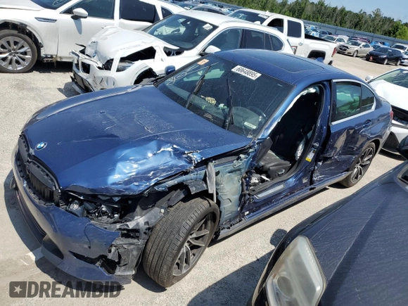 2021 BMW 3 Series 330i with VIN 3MW5R1J06M8B74986, listed as a Copart auction lot 60648895 with Not provided miles and Salvage title. Bid and sale history available at DreamBid. Image 1.