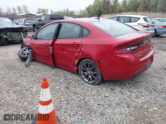 2014 Dodge Dart SXT with VIN 1C3CDFBB5ED825491, listed as a IAAI auction lot 42002241 with 78,585 mi miles. Bid and sale history available at carsss.com. Image 3.