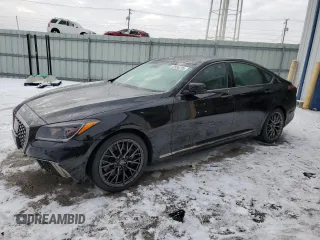 2018 Genesis G80 3.3T Sport with VIN KMHGN4JB5JU222384, listed as a Copart auction lot 42036785 with 38,516 mi miles and Salvage Title. Bid and sale history available at carsss.com. Image 1.