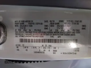 2025 Ford Escape Active with VIN 1FMCU0GN7SUA01558, listed as a IAAI auction lot 41856912 with 13,806 mi miles. Bid and sale history available at carsss.com. Image 9.