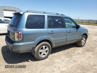 2006 Honda Pilot EX-L with VIN 5FNYF28546B045353, listed as a Copart auction lot 53646695 with 107,325 mi miles and Salvage Title. Bid and sale history available at DreamBid. Image 3.