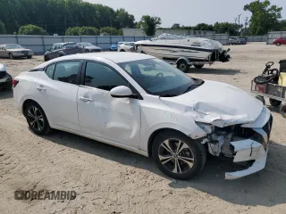2021 Nissan Sentra SV with VIN 3N1AB8CV5MY299715, listed as a Copart auction lot 59483005 with 77,340 mi miles and Salvage title. Bid and sale history available at DreamBid. Image 4.