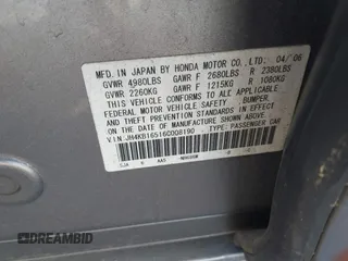 2006 Acura RL z VIN JH4KB16516C008190, wystawiony jako IAAI lot #42433002 z przebiegiem 216 426 mil mil oraz . Historia ofert i sprzedaży dostępna na DreamBid. Obrazek 9.