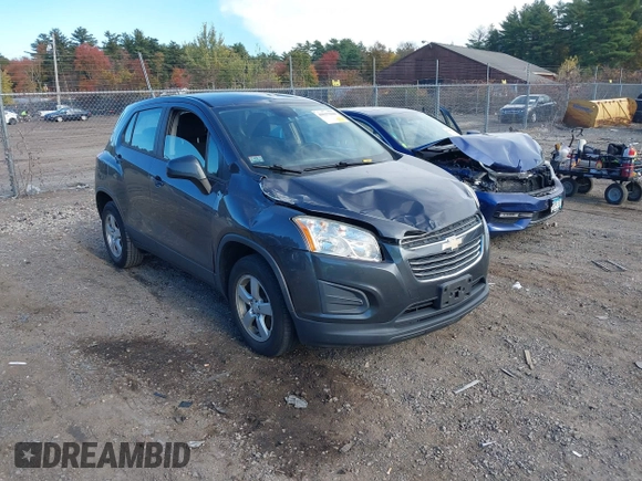 2016 Chevrolet Trax LS with VIN 3GNCJNSB3GL224437, listed as a IAAI auction lot 40637048 with 74,457 mi miles. Bid and sale history available at carsss.com. Image 1.