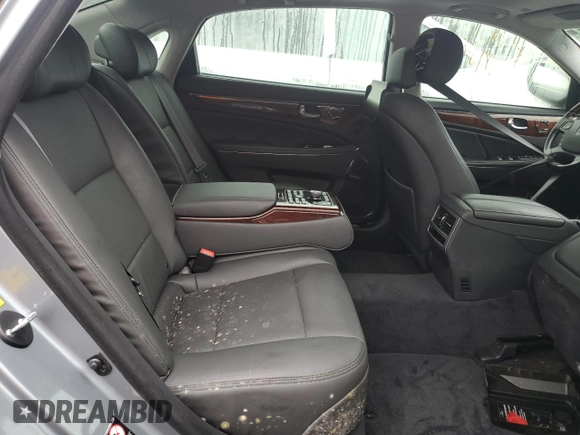 2015 Hyundai Equus Ultimate z VIN KMHGH4JHXFU098910, wystawiony jako Copart lot #74253874 z przebiegiem Nie podano mil oraz Szkoda całkowita • Salvage title. Historia ofert i sprzedaży dostępna na DreamBid. Obrazek 10.