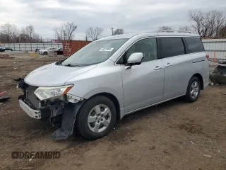 2012 Nissan Quest SL with VIN JN8AE2KP2C9036045, listed as a Copart auction lot 50823905 with 115,382 mi miles and Salvage Title. Bid and sale history available at carsss.com. Image 1.