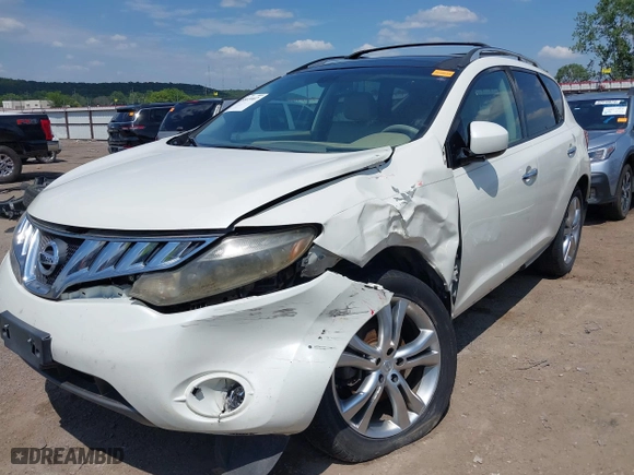 2009 Nissan Murano SL with VIN JN8AZ18W69W154834, listed as a IAAI auction lot 39865907 with 148,917 mi miles. Bid and sale history available at carsss.com. Image 6.