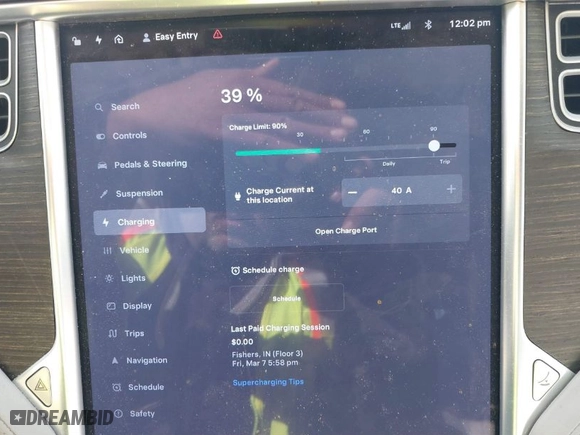 2014 Tesla Model S 60 kWh Battery with VIN 5YJSA1H14EFP41236, listed as a IAAI auction lot 41819663 with NaN miles. Bid and sale history available at carsss.com. Image 17.