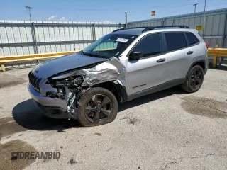 2017 Jeep Cherokee Sport with VIN 1C4PJMAB4HW544836, listed as a Copart auction lot 52512785 with 77,733 mi miles and Salvage Title. Bid and sale history available at carsss.com. Image 1.