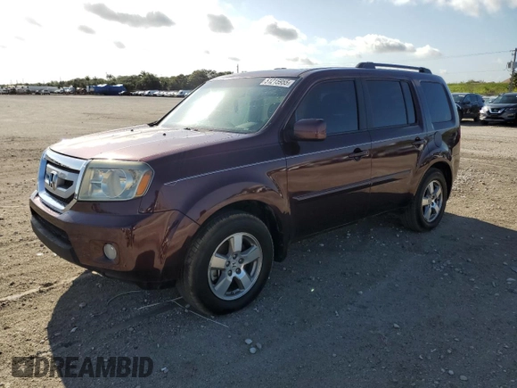 2011 Honda Pilot EX-L with VIN 5FNYF4H53BB024208, listed as a Copart auction lot 51215955 with 212,220 mi miles and Salvage Title. Bid and sale history available at DreamBid. Image 1.