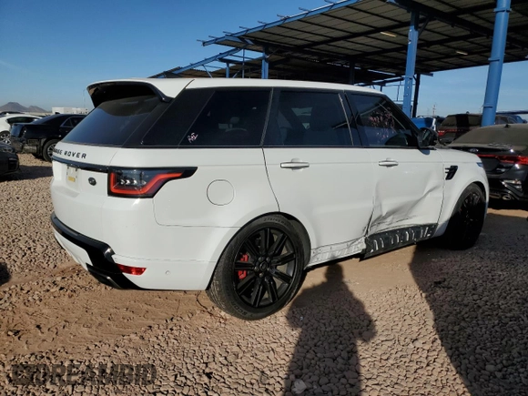 2022 Land Rover Range Rover Sport HST with VIN SALWS2RU7NA796472, listed as a Copart auction lot 84107624 with 44,218 mi miles and Salvage Title. Bid and sale history available at carsss.com. Image 3.