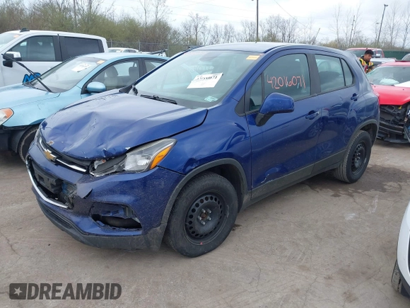 2017 Chevrolet Trax LS with VIN 3GNCJKSB0HL177786, listed as a IAAI auction lot 42016071 with 237,428 mi miles. Bid and sale history available at carsss.com. Image 2.
