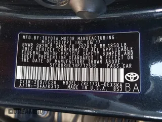 2017 Toyota Corolla L with VIN 5YFBURHE1HP712536, listed as a IAAI auction lot 42592613 with 76,672 mi miles and . Bid and sale history available at DreamBid. Image 9.