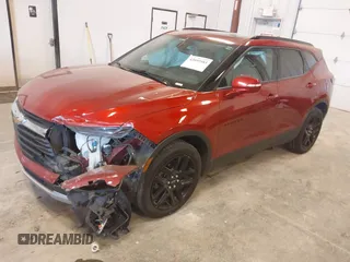2021 Chevrolet Blazer LT z VIN 3GNKBJRS2MS520283, wystawiony jako IAAI lot #42059583 z przebiegiem 81 284 mil mil oraz . Historia ofert i sprzedaży dostępna na DreamBid. Obrazek 17.