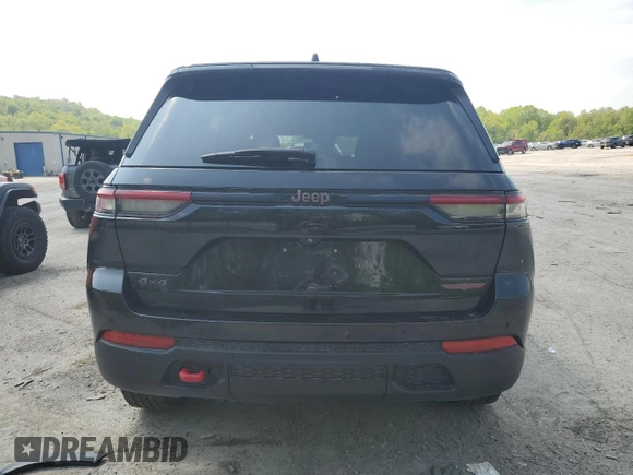 2022 Jeep Grand Cherokee Trailhawk with VIN 1C4RJHCG7N8574289, listed as a Copart auction lot 56333165 with 23,522 mi miles and Salvage title. Bid and sale history available at DreamBid. Image 6.