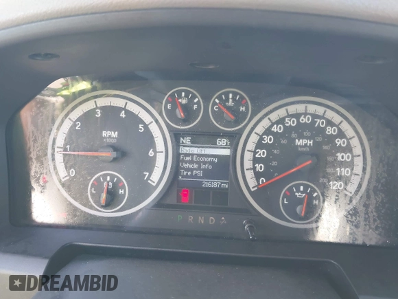 2010 Dodge 1500 SLT с VIN 1D7RV1CT2AS155391, выставлен на аукционе IAAI как лот 42227917 с пробегом 216 187 миль миль и . История ставок и продаж доступна на DreamBid. Изображение 7.