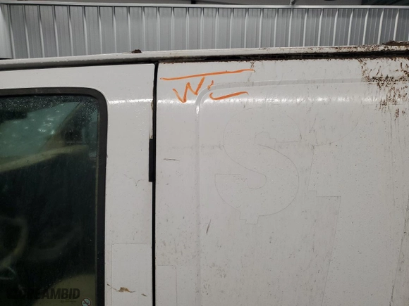 2023 GMC Savana Cargo Van with VIN 1GTW7AFP2P1138790, listed as a Copart auction lot 83101054 with 0 mi miles and Salvage Title. Bid and sale history available at carsss.com. Image 13.