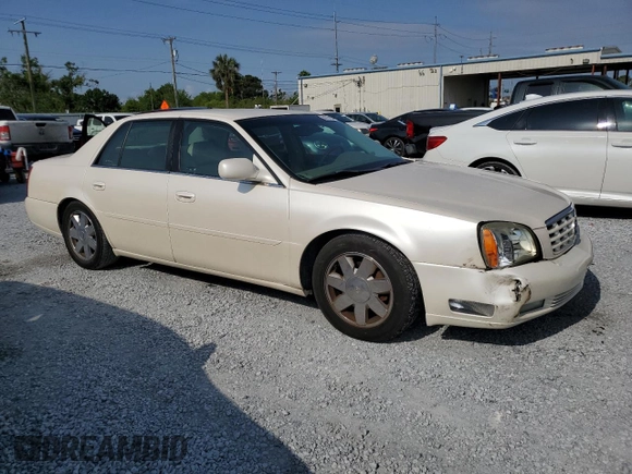 2003 Cadillac DeVille DTS z VIN 1G6KF57933U147843, wystawiony jako Copart lot #55875195 z przebiegiem 160 814 mil mil oraz Szkody całkowita. Historia ofert i sprzedaży dostępna na DreamBid. Obrazek 4.