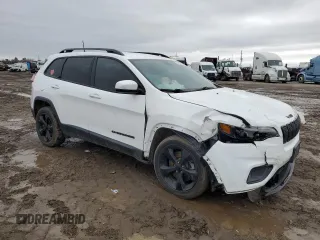 2019 Jeep Cherokee Latitude Plus with VIN 1C4PJLLX3KD300889, listed as a Copart auction lot 45118185 with 87,716 mi miles and Salvage title. Bid and sale history available at DreamBid. Image 4.